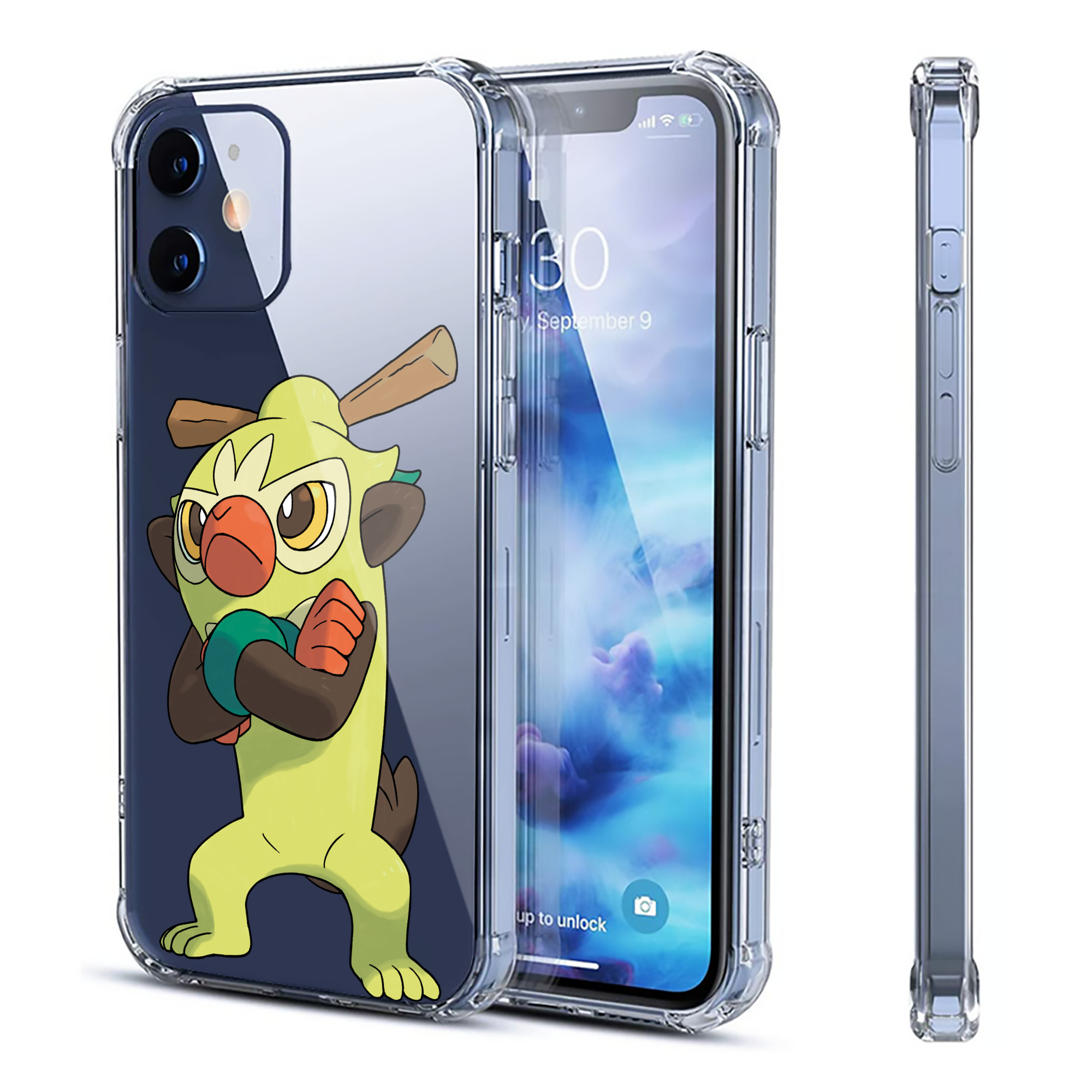 （画像用） ポケットモンスター Pokémon 【iPhone 12シリーズ対応】透明スマホケース（クリアソフトケース）